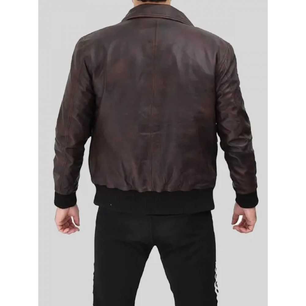 ★BADBLOOD★ Billy Old Effect Leather Track Jacket Brown w-j Vintage Western 1970s Leather Jacket Large Brown - Etsy